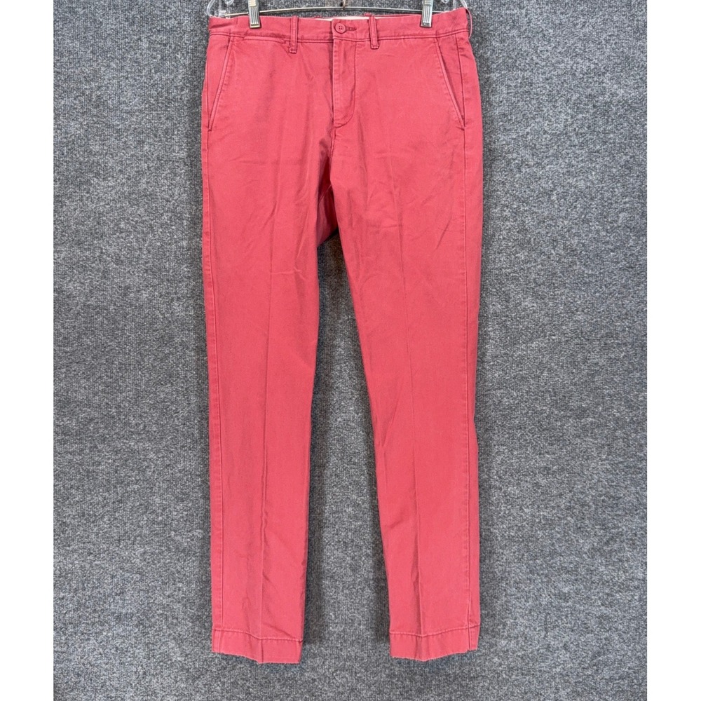 J.Crew Always Pants Mens 30x34 Salmon 770 Straight Chino Oarsman Cotton Trousers